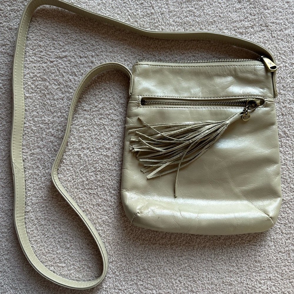 HOBO Cream Crossbody Bag